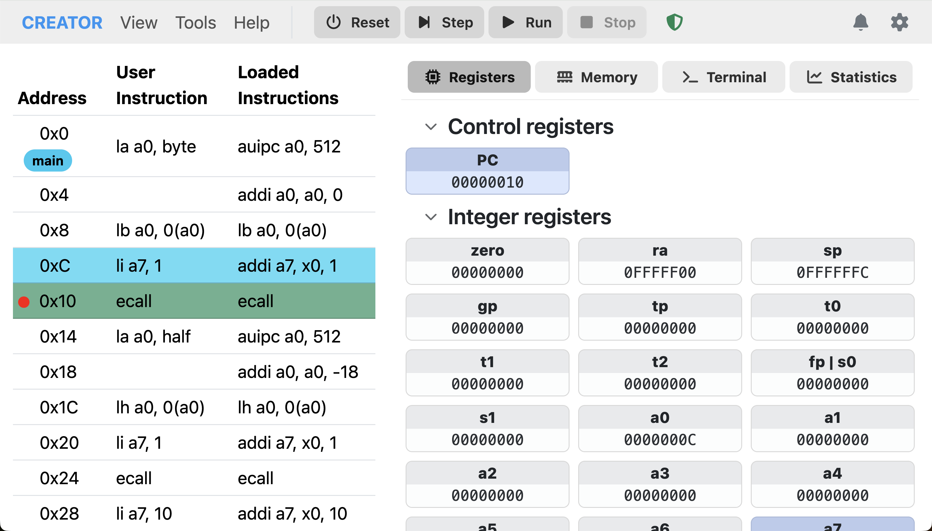 Breakpoint Example