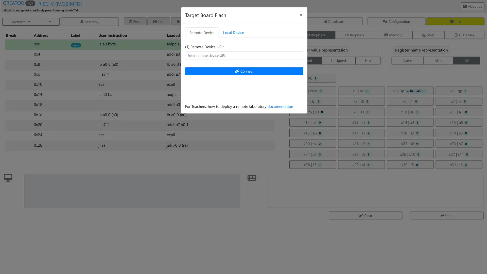 CREATOR - Assembly Programming Simulator