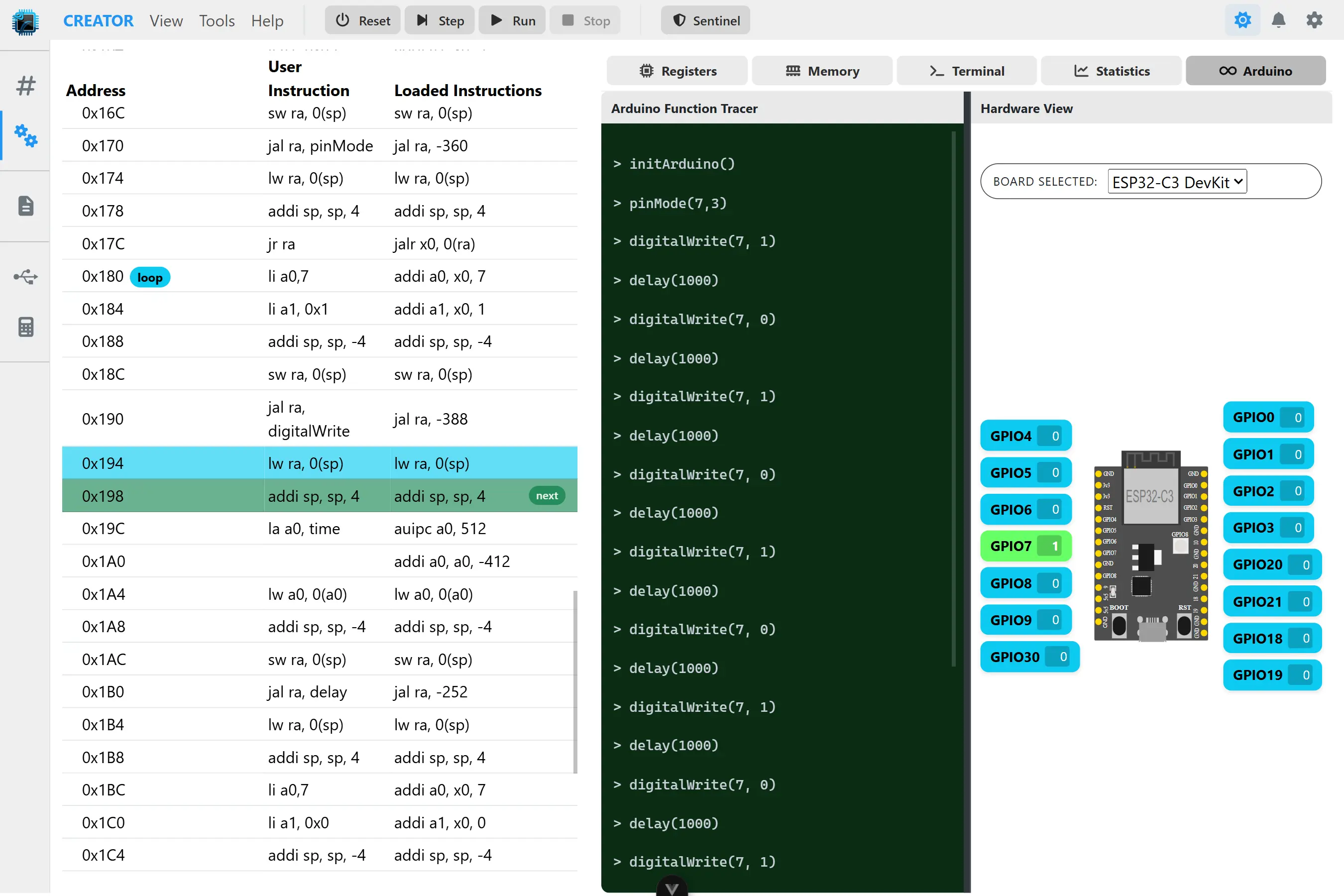 CREATOR - Assembly Programming Simulator